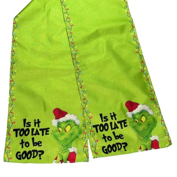 Christmas Merry Grinchmas Dining Room Table Runner Is It Too Late To Be Good - Picture 2 of 5